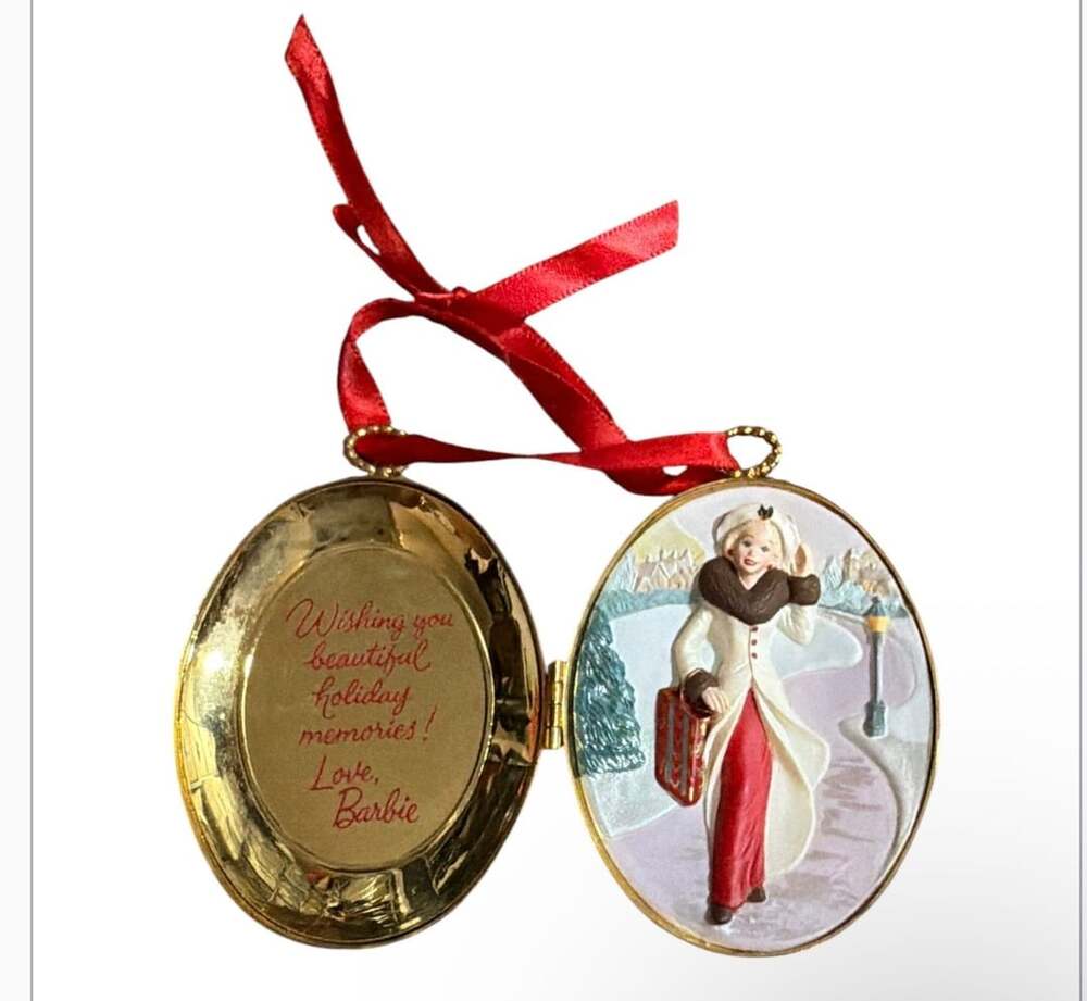 1997 Hallmark Keepsake Victorian Elegance Barbie Locket Christmas Ornament